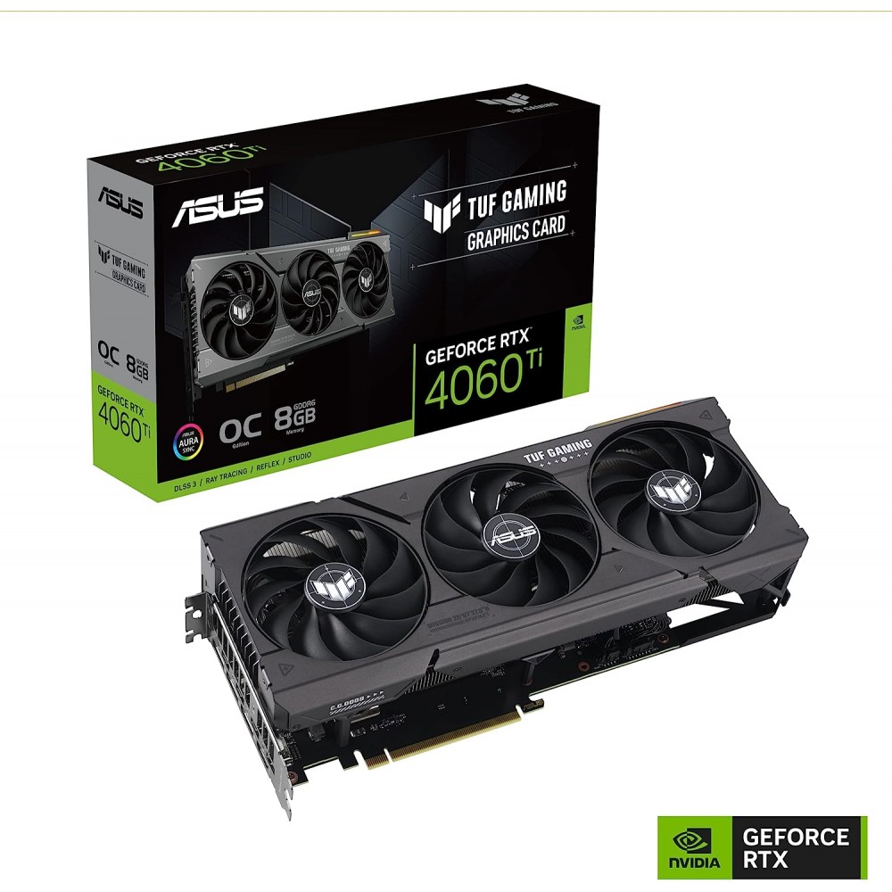 ASUS Dual GeForce RTX™ 4060 Ti TUF GAMING OC Edition 8GB GDDR6